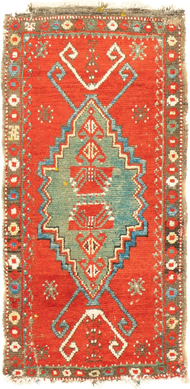 Fine Antique Konya one of three Rug 16 x 211