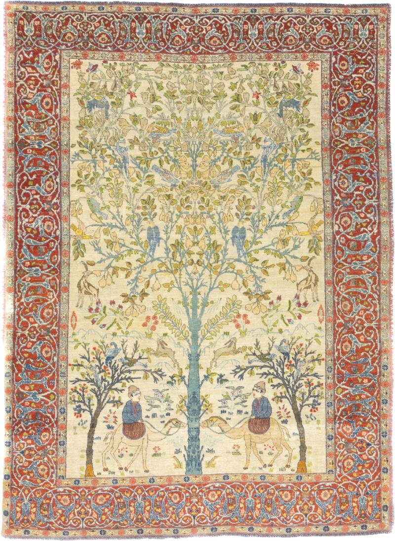 Fine Antique NW Persian Rug 4 7 x 7 6 
