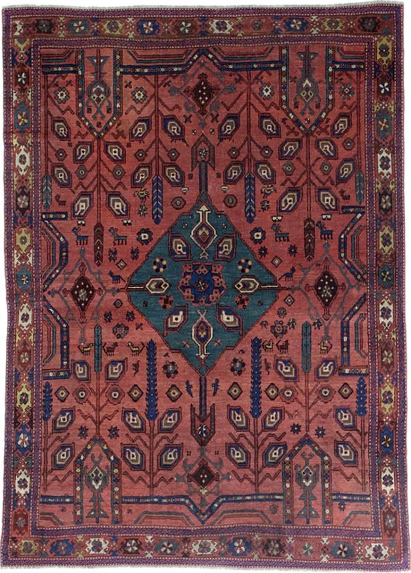 Fine Antique Persian Bakhshayesh Tribal Wool Rug 5 6 x 7 7 