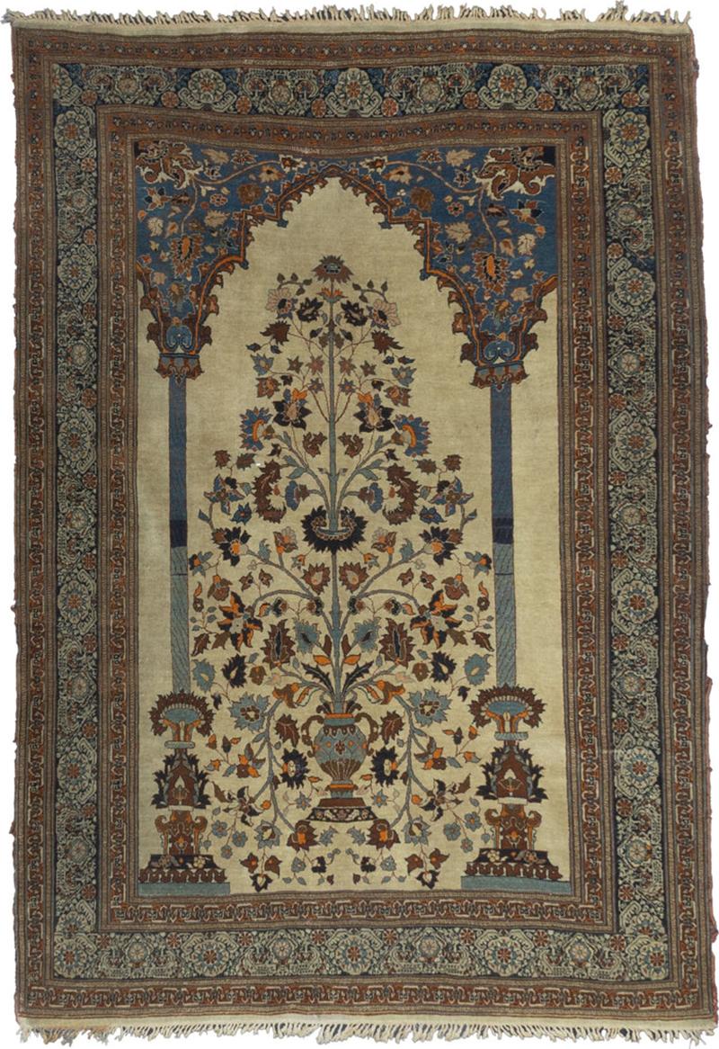 Fine Antique Persian Haji Jalili Tabriz Rug 4 6 x 6 4 