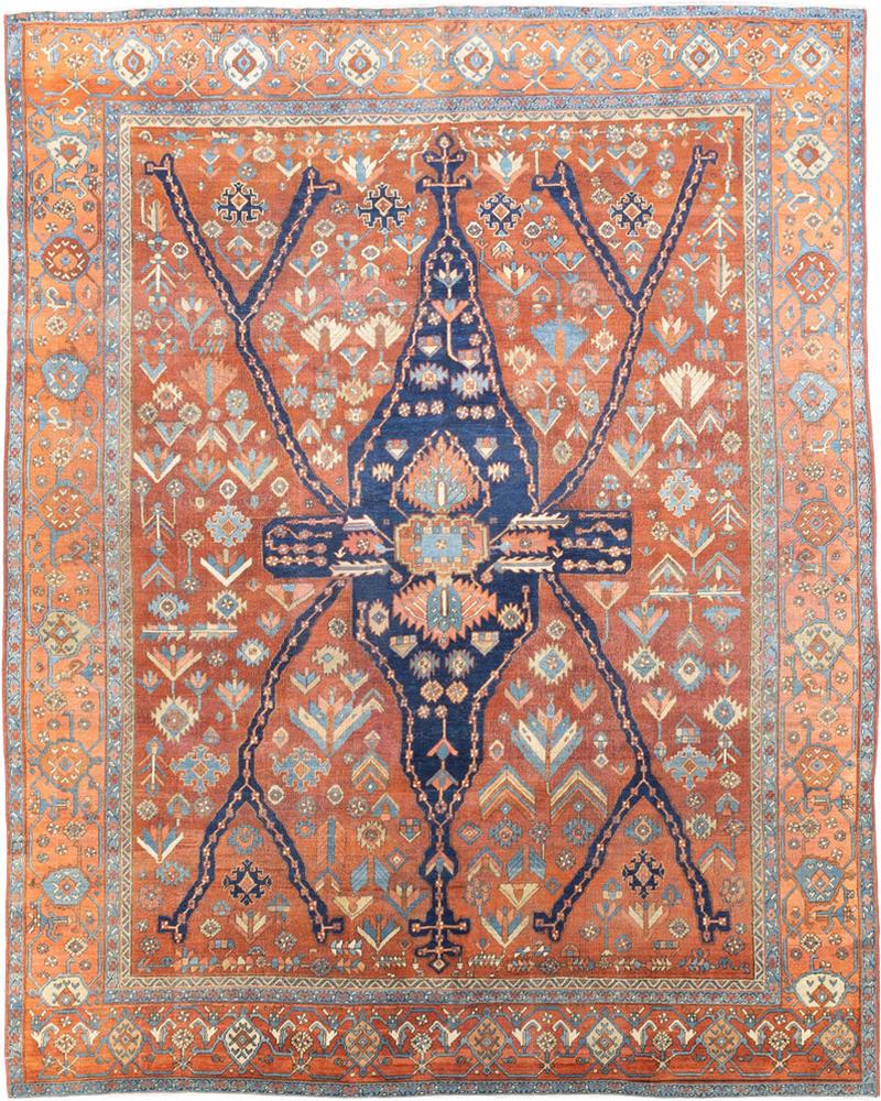 Fine Antique Persian Heriz Serapi Rug 8 2 x 10 4 