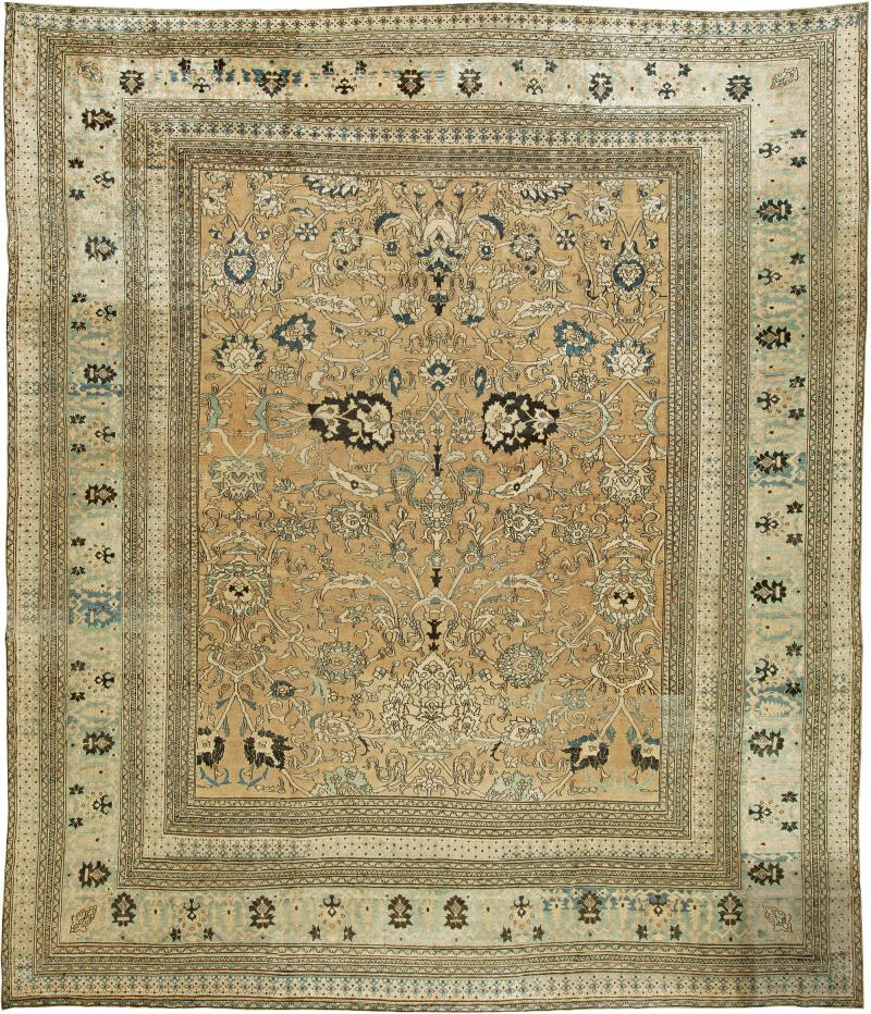 Fine Antique Persian Khorassan Handmade Wool Carpet