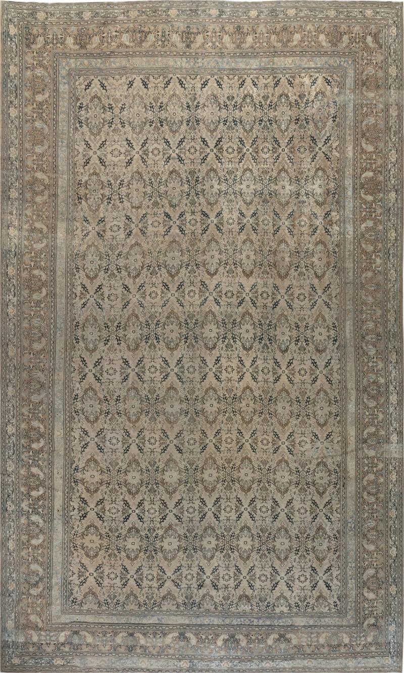 Fine Antique Persian Khorassan Handmade Wool Rug