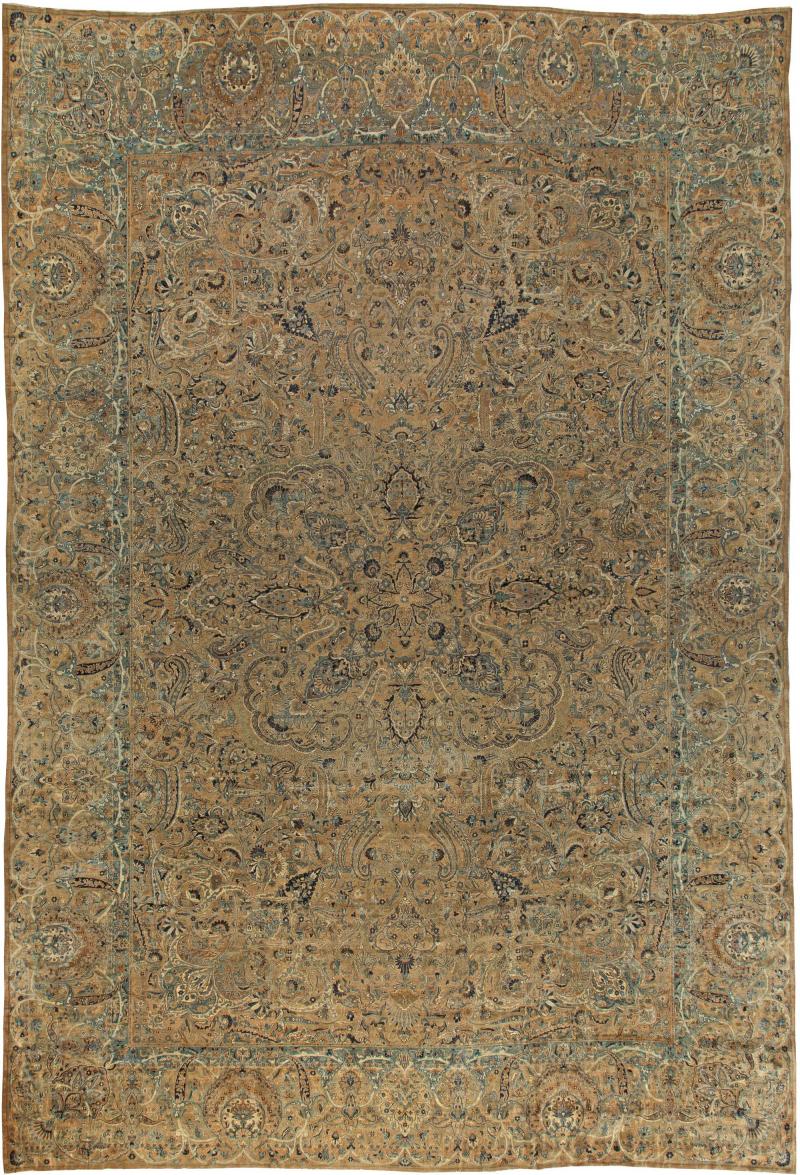Fine Antique Persian Kirman Handmade Wool Rug