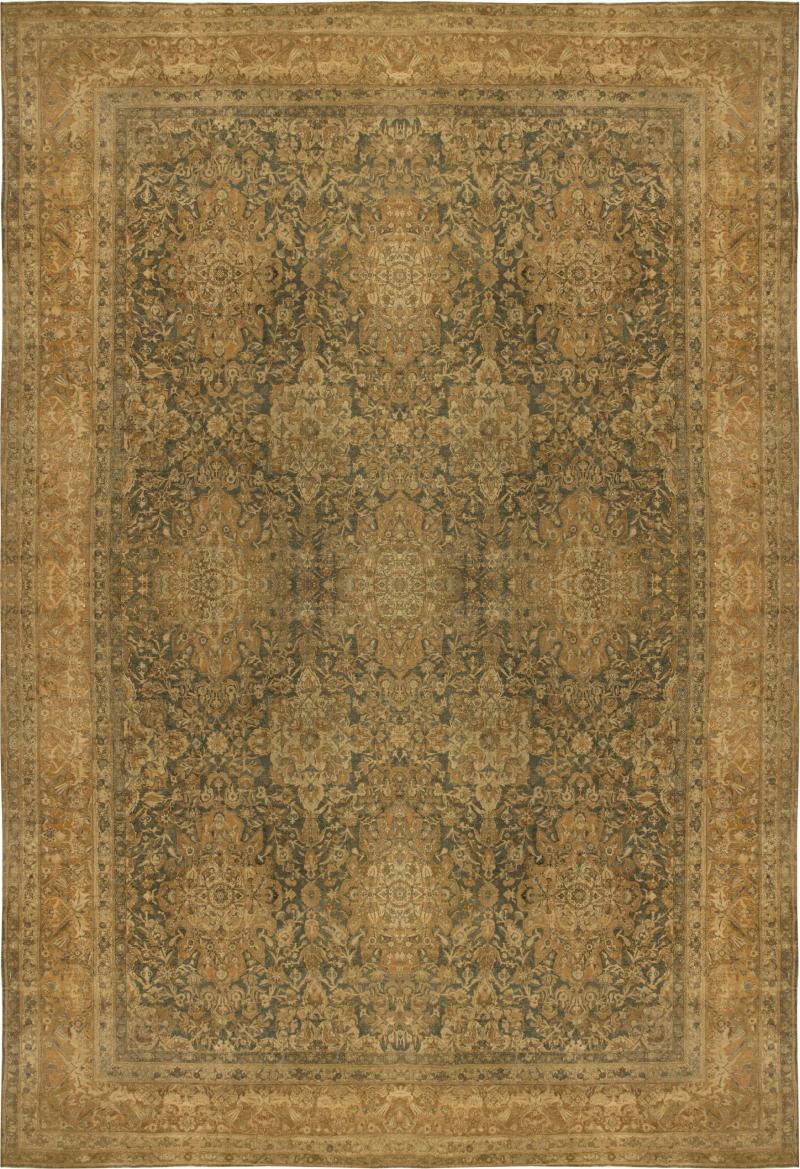 Fine Antique Persian Kirman Handmade Wool Rug