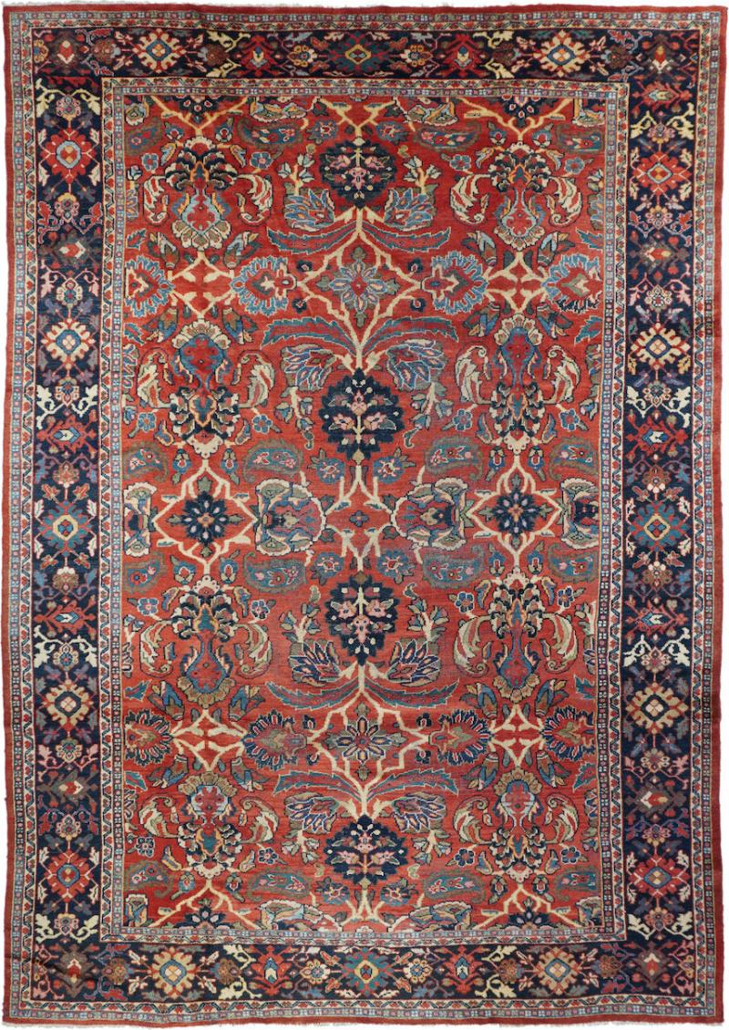 Fine Antique Persian Mahal Rug 85 x 124