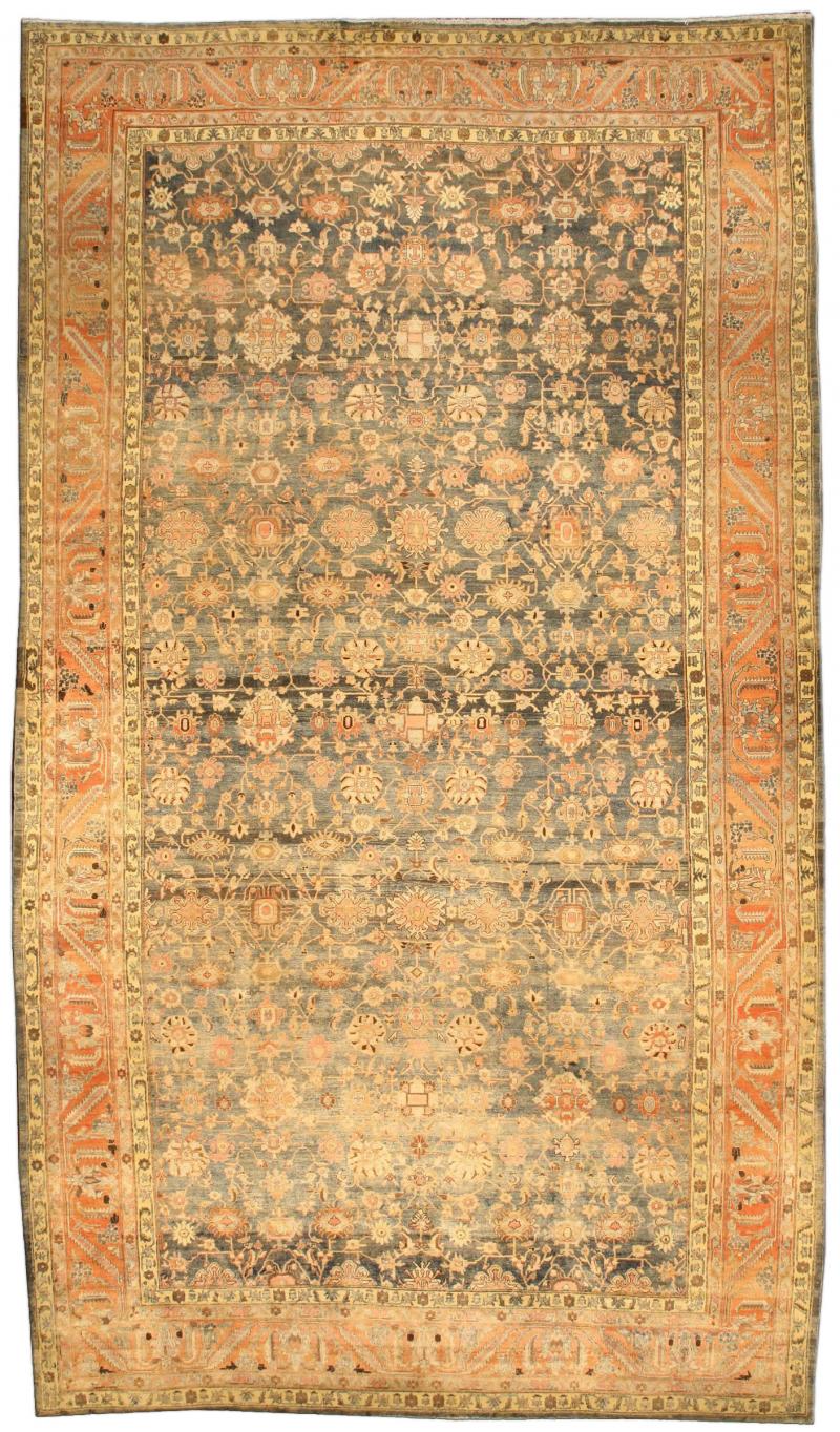 Fine Antique Persian Malayer Handmade Wool Rug