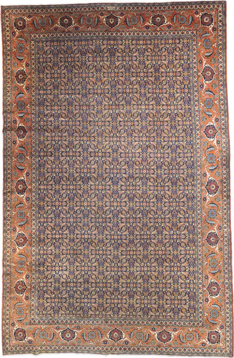 Fine Antique Persian Tabriz Rug 12 x 1 x 18 x 1 