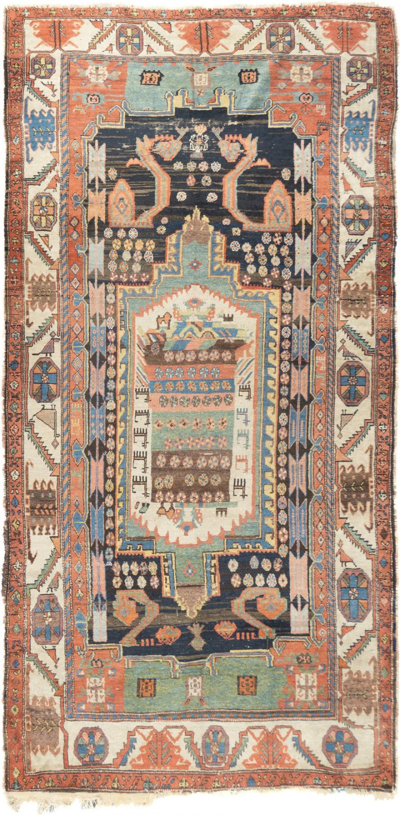 Fine Antique Persian Tribal Bakhtiari Rug 411 x 97