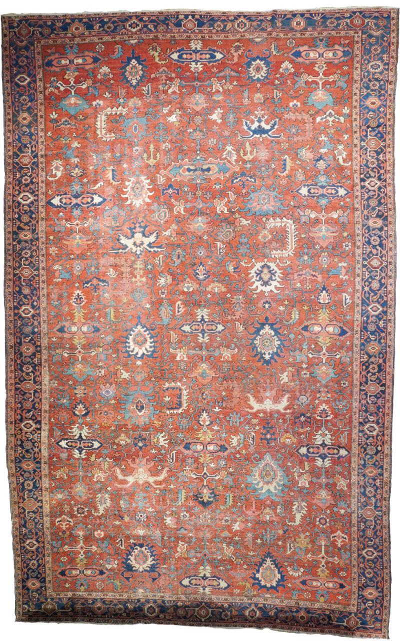 Fine Antique Serapi Rug 11 5 x 17 10 