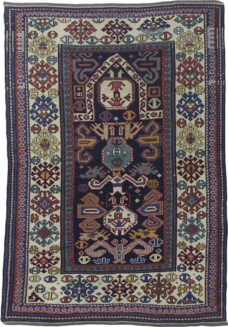 Fine Antique Shirvan Wool Rug 33 x 411 