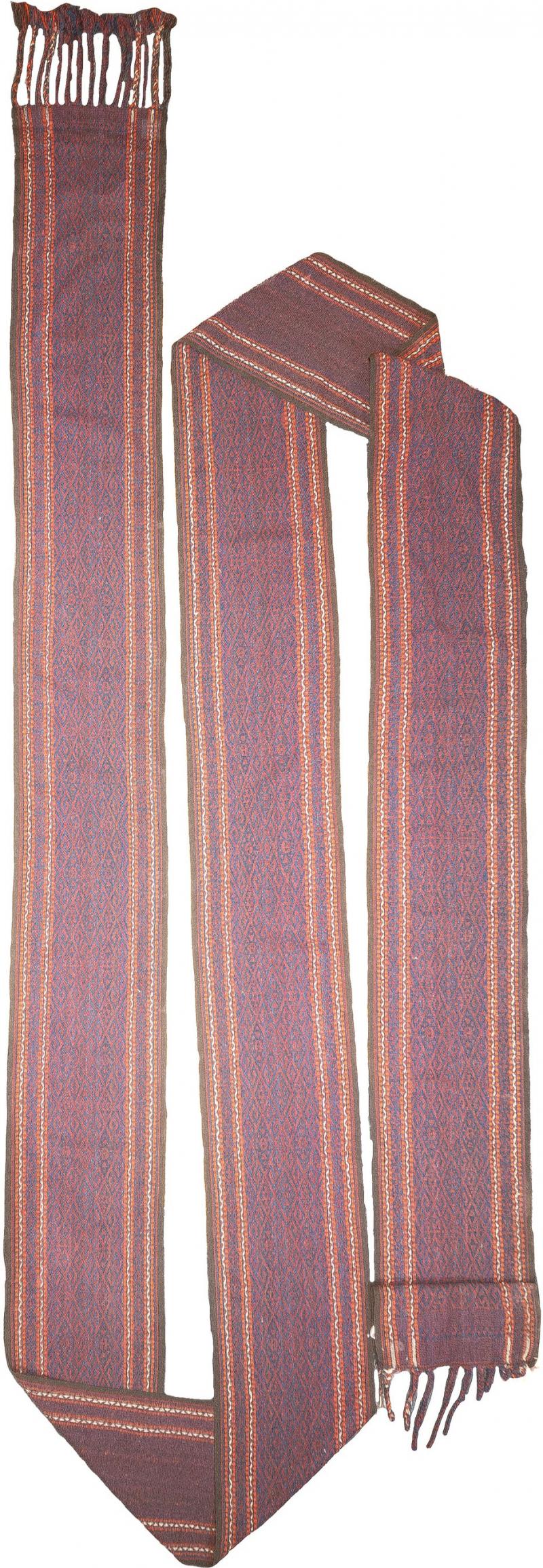 Fine Antique Turkeman Long Tent Band 1 9 x 45 0 