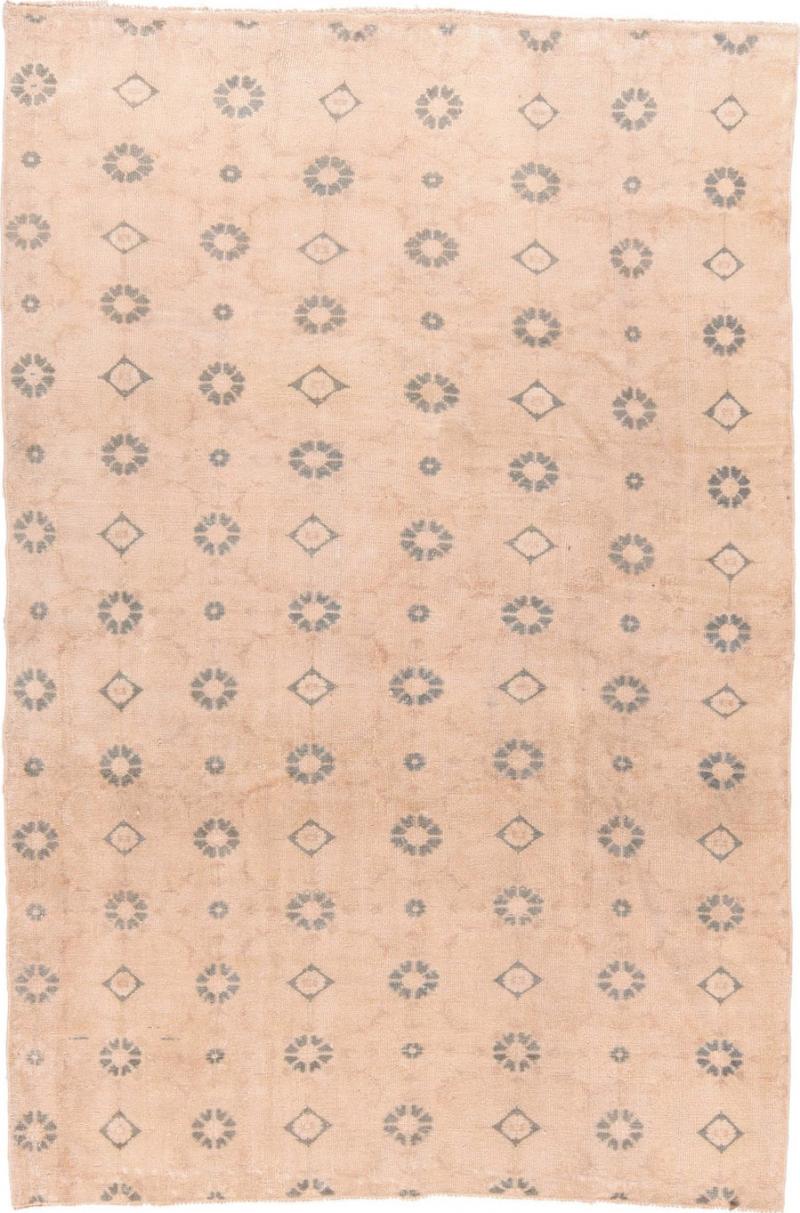 Fine Antique Turkish Oushak Wool Rug 5 11 x 8 11 