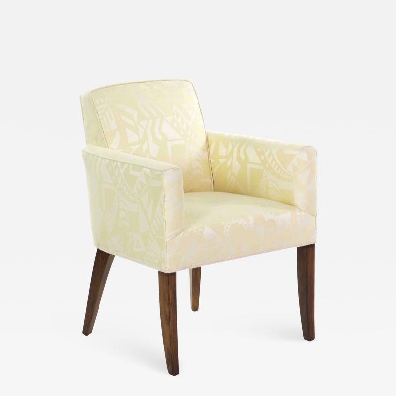 Fine Art Deco Rosewood Arm Chair over Sabre Legs circa 1935