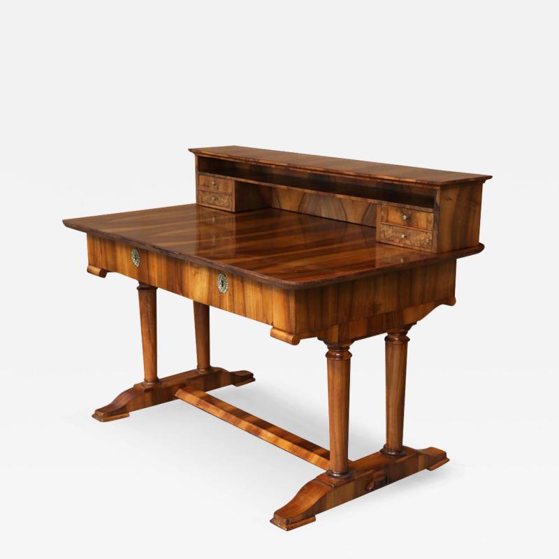 Fine Biedermeier Walnut Desk Vienna c 1825 