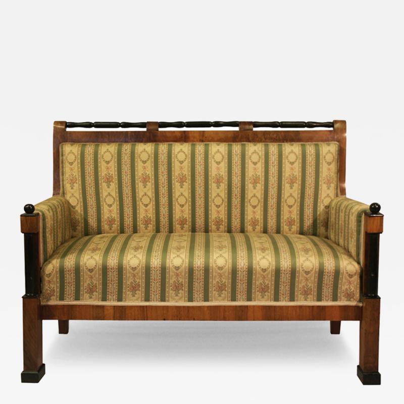 Fine Biedermeier Walnut Sofa Austria c 1825 30 