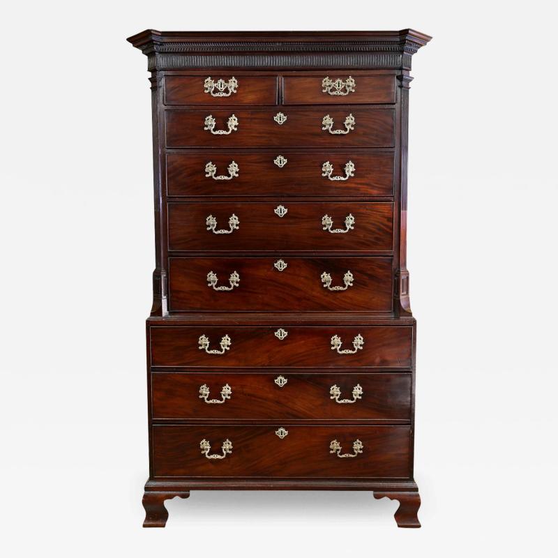 Fine George III Mahogany Chest on Chest