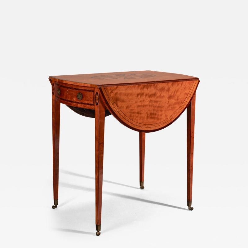 Fine George III Satinwood Inlaid Pembroke Table