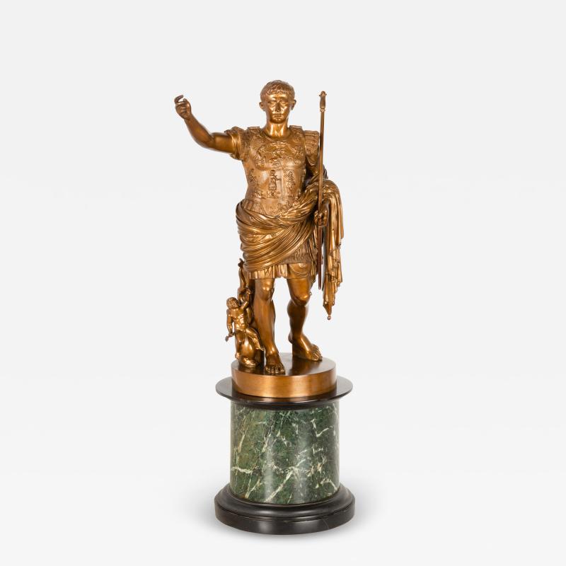 Fine Italian Grand Tour Bronze Sculpture of Augustus Prima Porta by Boschetti