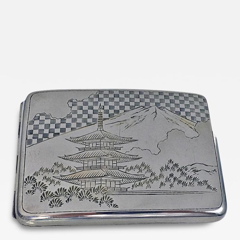Fine Japanese 950 Silver Box Case C 1920