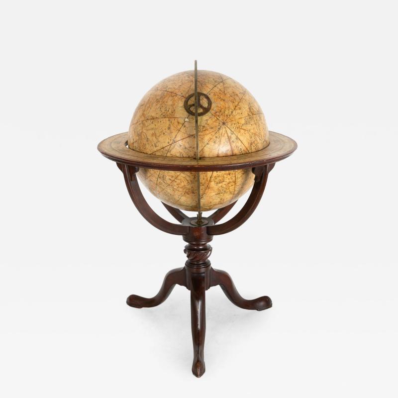 Fine Rare Regency Table Top Celestial 12 Globe by J W Cary ca 1816