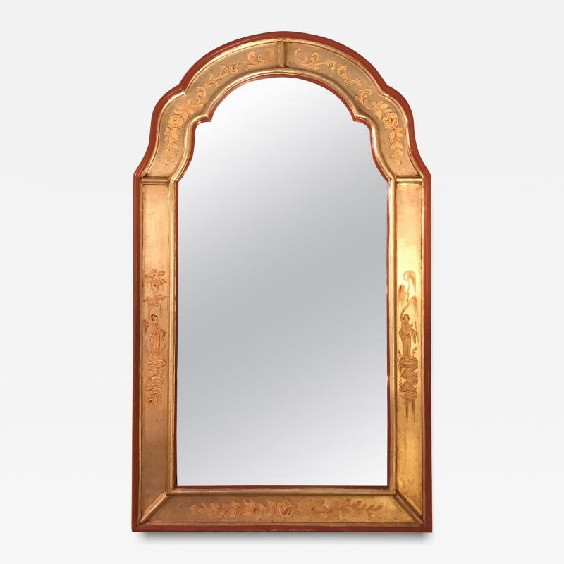 Fine Silver Gilt with Oriental Decoration La Barge Chinoiserie Mirror