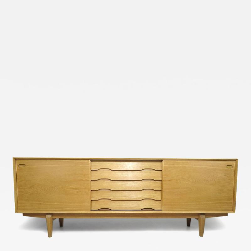 Finely Restored Danish White Oak Credenza Sideboard