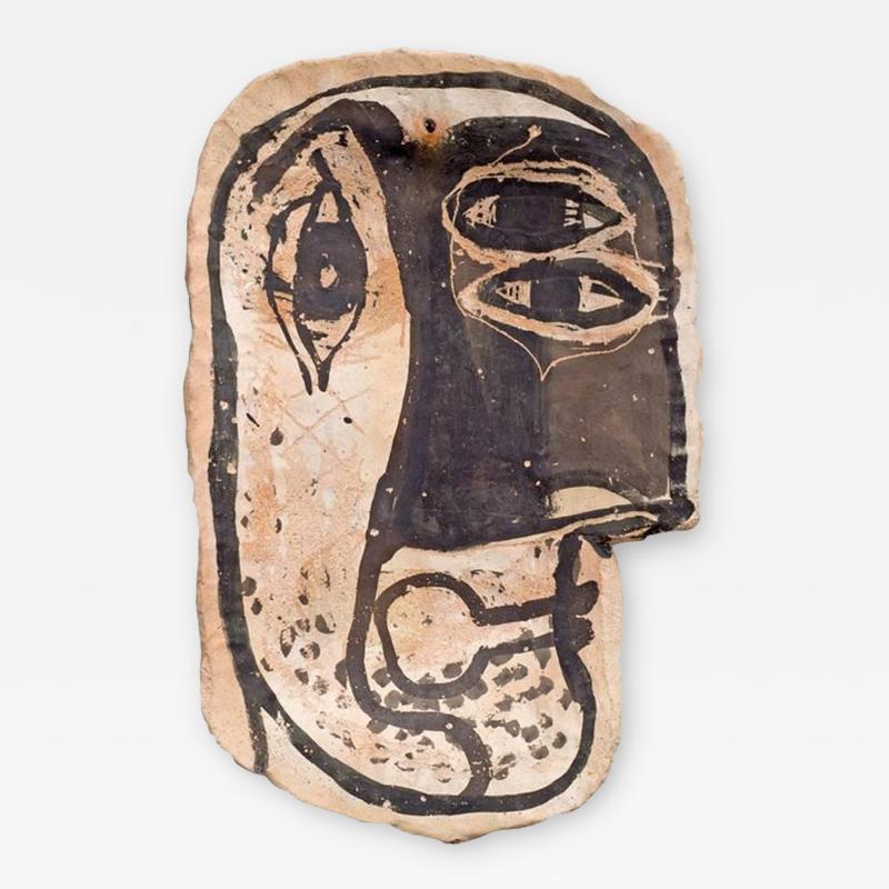 Finn Carlsen Abstract Ceramic Wall Sculpture by Finn Carlsen Denmark 1964