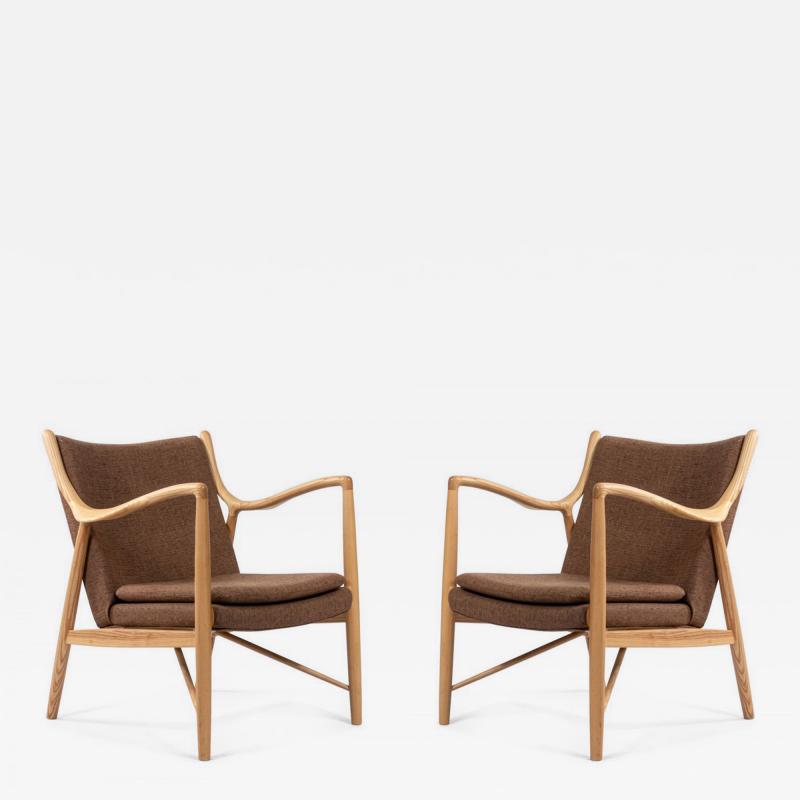 Finn Juhl American Ash Wood Open Arm Chair
