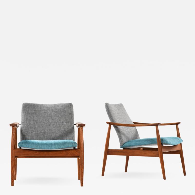 Finn Juhl Easy Chairs Model 138 Produced by France Son