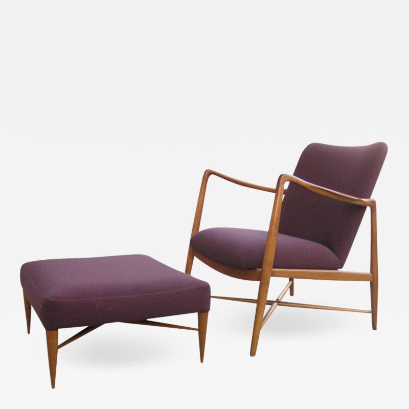 Finn Juhl Finn Juhl Armchair and Ottoman