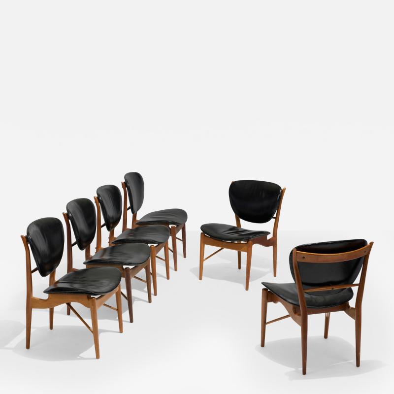 Finn Juhl Finn Juhl Dining Chairs Model 402 1 2 set of six