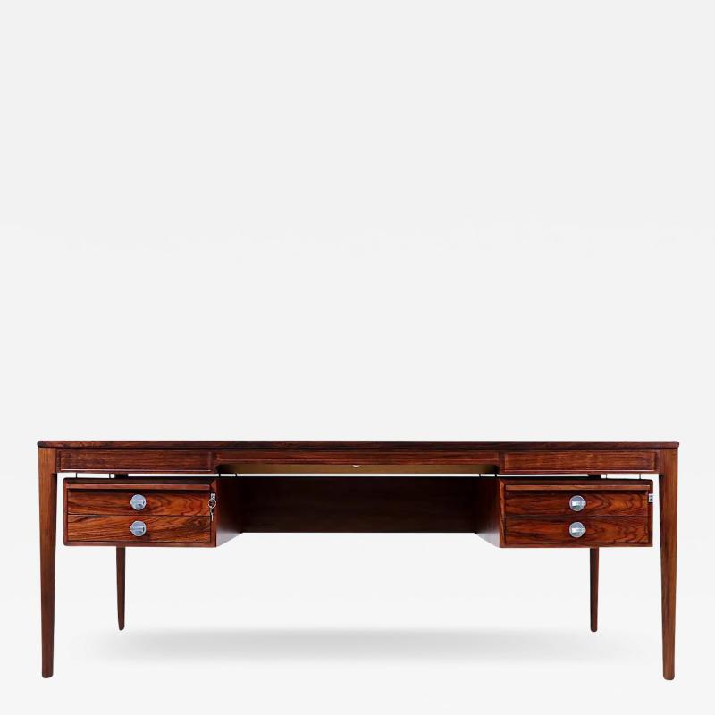 Finn Juhl Finn Juhl Diplomat Executive Brazilian Rosewood Desk for France Son