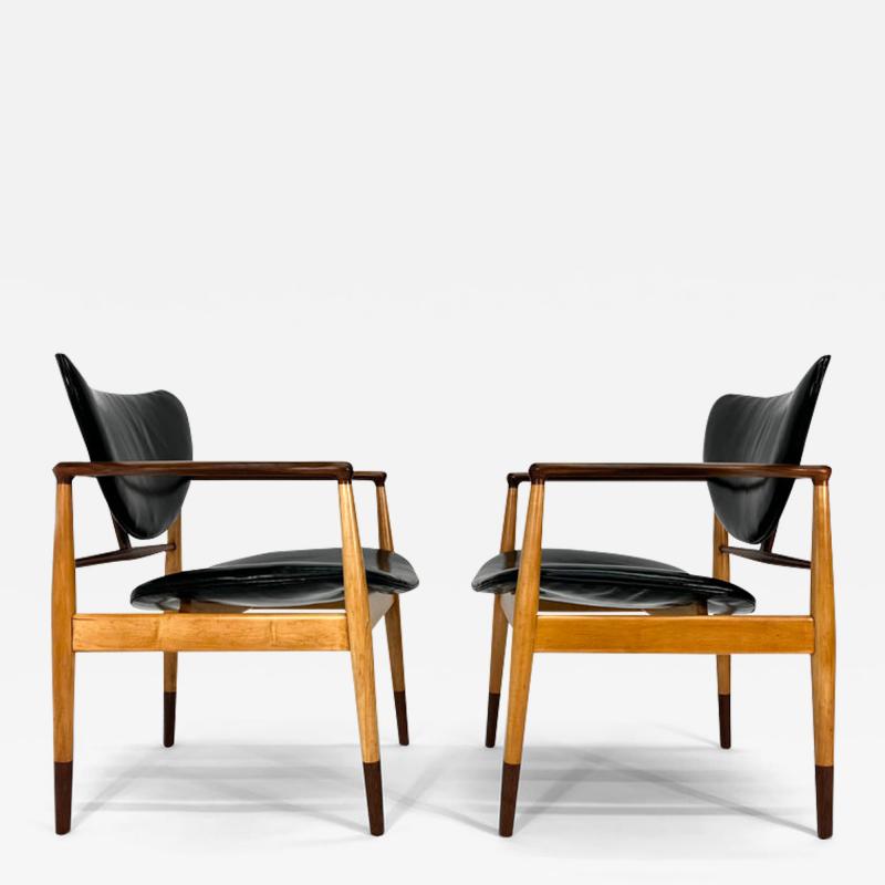 Finn Juhl Finn Juhl Model 48 Chair by Baker in Teak and Maple 2 available 