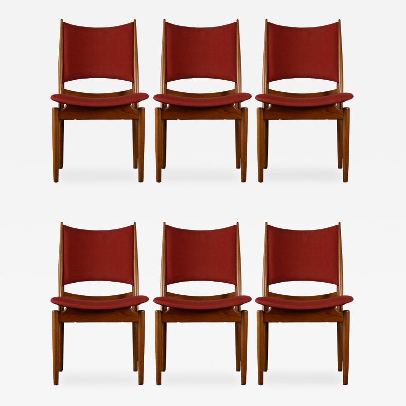 Finn Juhl Finn Juhl Set of 6 Egyptian Side Chairs