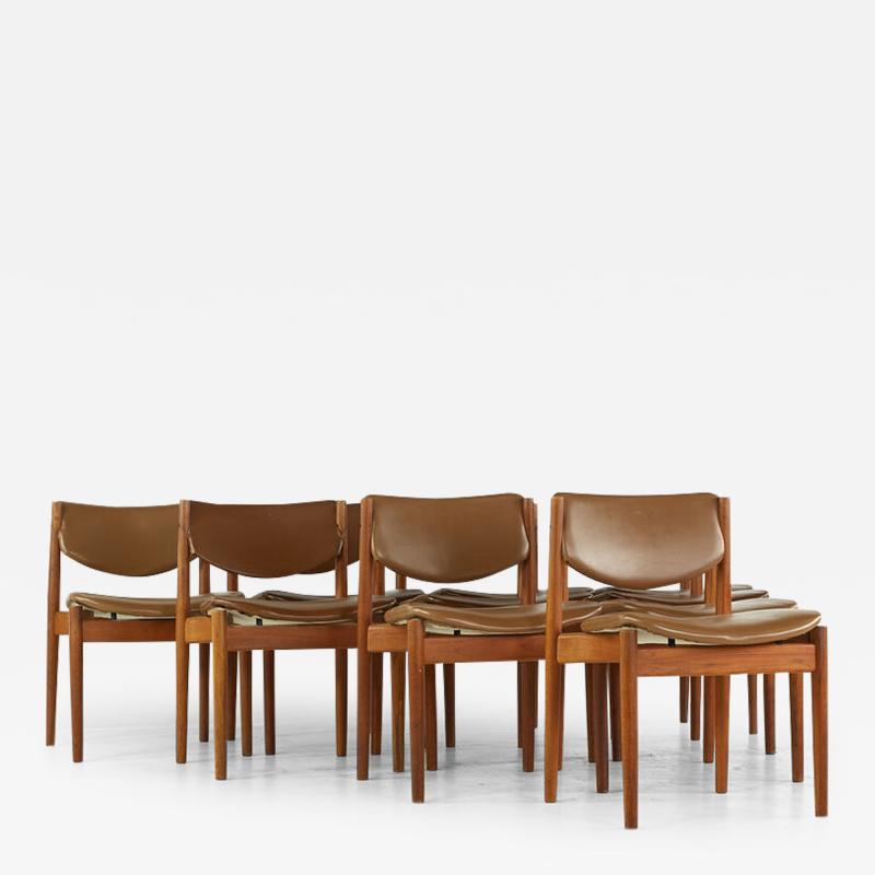 Finn Juhl Finn Juhl for France and Son Mid Century Model 197 Teak Dining Chairs Set of 8