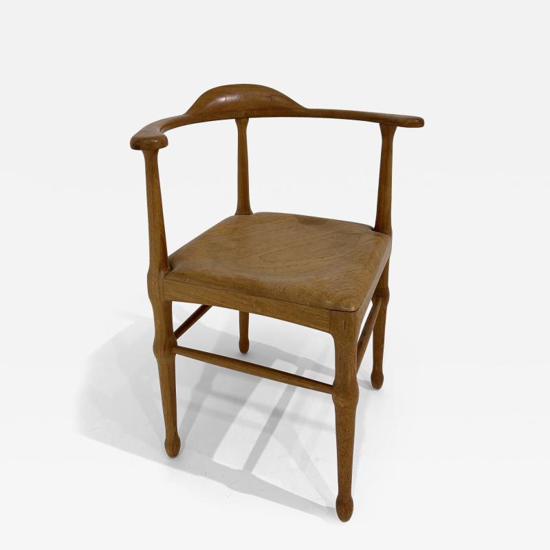 Finn Juhl Model of Danish Corner Chair in the Manner of Finn Juhl