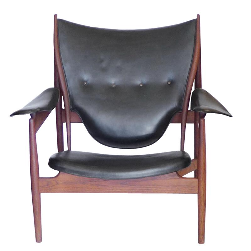 Finn Juhl - Early Chieftan Chair 1949 Branded Niels Vodder Finn Juhl