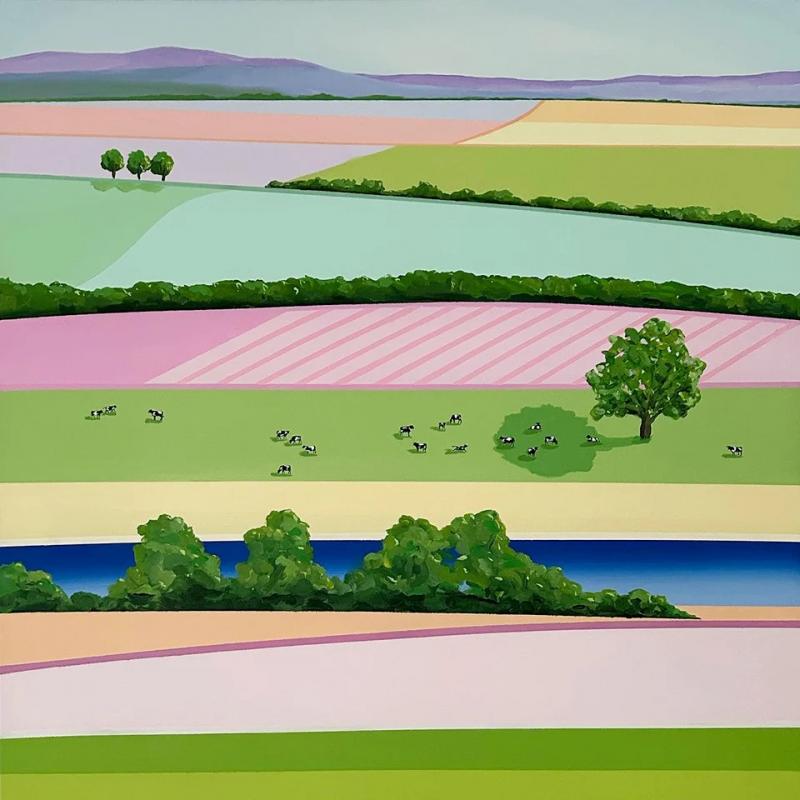 Fiona Chivers Cows in the Long Paddock
