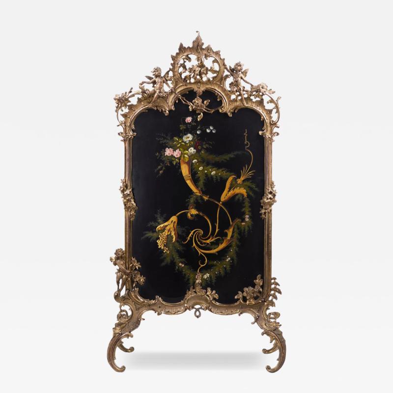 Fireplace Screen In The Neo Rococo Style Eisenwerk Lauchhammer Germany