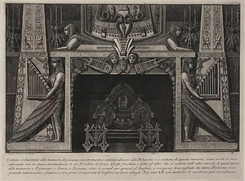 Fireplace Surround 4 Piranese Engraving Italy Circa 1760