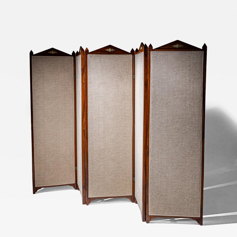 Five Panel Screen in the Empire Style 19th Century