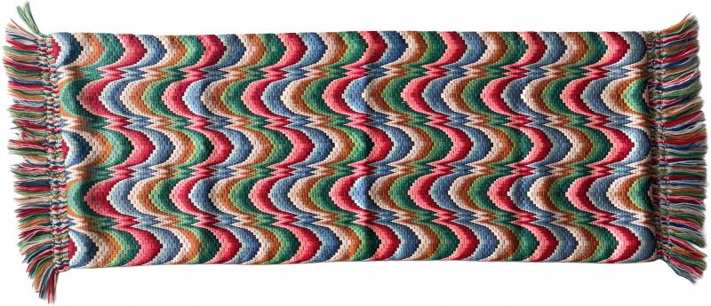 Flame stitch panel Europe 20th century