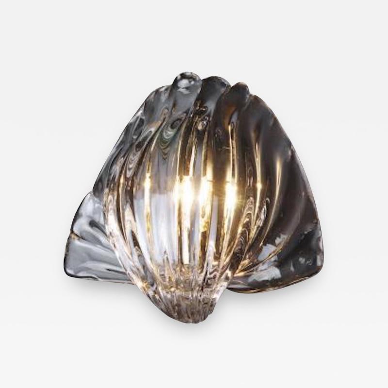 Flavio Poli Clear Conchiglia Wall Sconce by Flavio Poli for Seguso