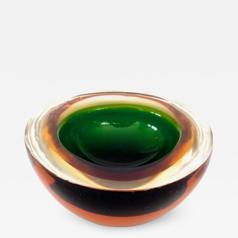 Flavio Poli Flavio Poli Italian Sommerso Murano Glass Bowl