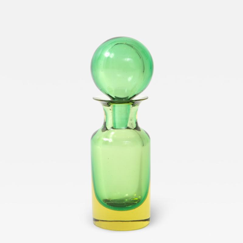Flavio Poli Glass Bottle with Stopper Model 14150 by Seguso Vetri dArte
