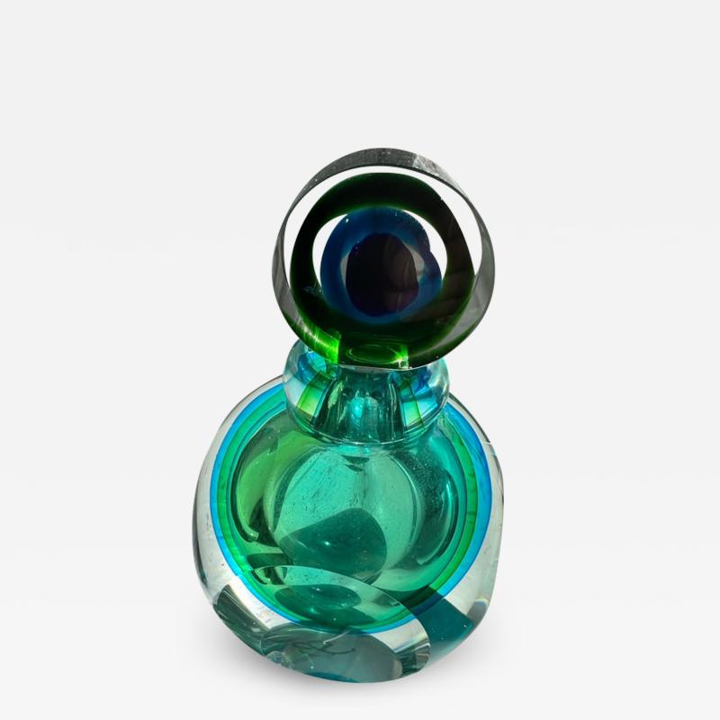 Flavio Poli MODERNIST MURANO GLASS PERFUME BOTTLE BY FLAVIO POLI