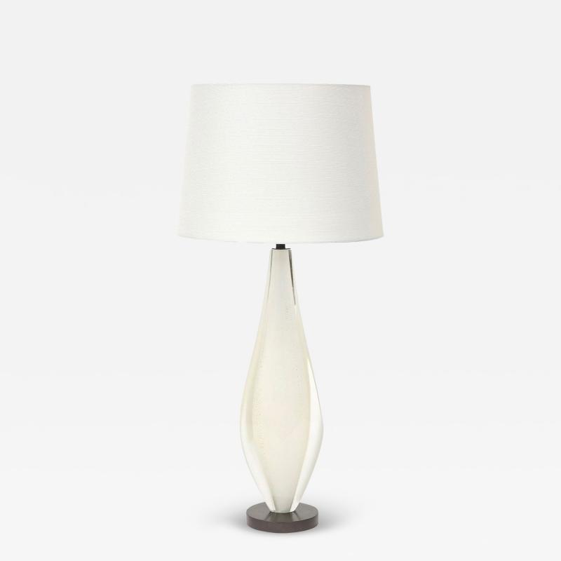 Flavio Poli Seguso Flavio Poli Murano Glass Lamp Gold Clear Sommerso