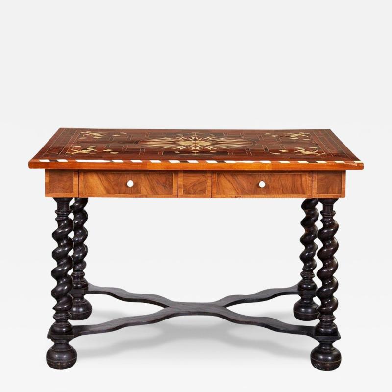 Flemish Baroque Inlaid Center Table