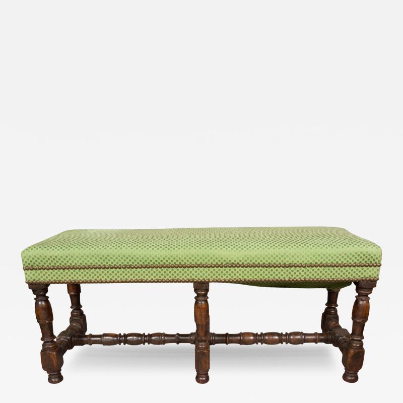 Flemish Baroque Walnut Bench